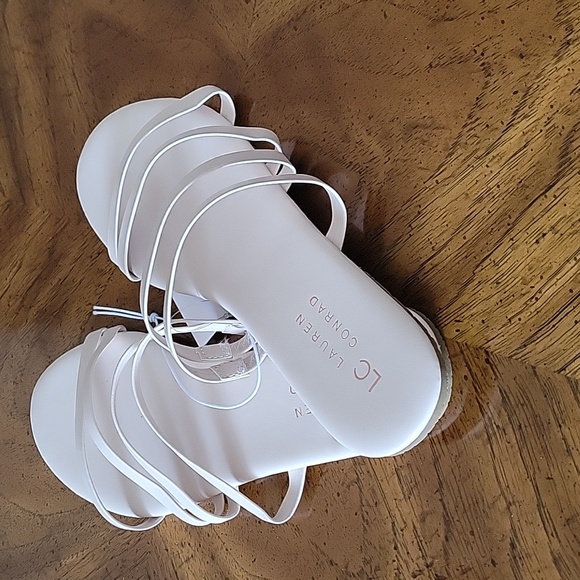 LC Lauren Conrad Jadeblush Strappy Slide Sandals, 8, Blush, NWT - Picture 6 of 6